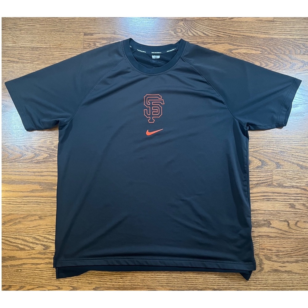 Nike San Francisco Giants Player Issued Seymour 88 Dri-FIT Shirt Mens XXL Black